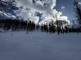 Pendii bellissimi, purtroppo oggi in infida crosta 