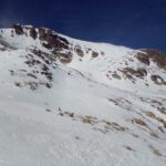 Traverso agevole verso il pendio finale