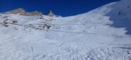 La salita con la strada per il Colle dell' Agnello 
