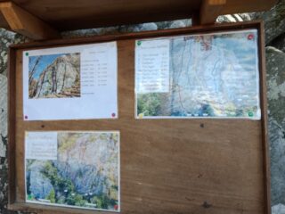 La bacheca posta sotto le pareti