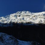 La parete uscendo dal bosco