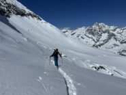 Traverso prima dell'ultimo pendio. Ciamarella