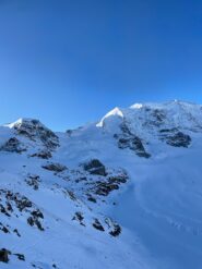 Le condizioni della salita dalla Capanna Diavolezza