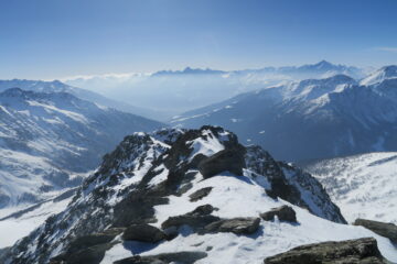 panorama verso Aosta dalla cima