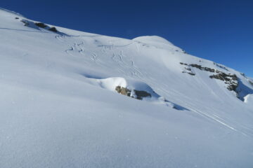 poco sotto l'anticima dove mi sono fermato
