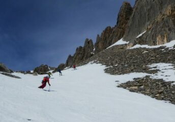 A metà discesa neve ancora migliore