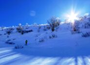 Nel valloncello a sinistra dell'arrivo del vecchio impianto 