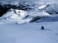 Sui pendii nord est sotto il forte