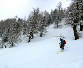 Verso metà discesa