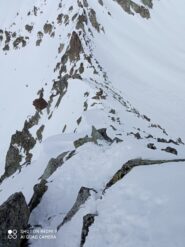 vista dall'alto la cresta fa più impressione del dovuto