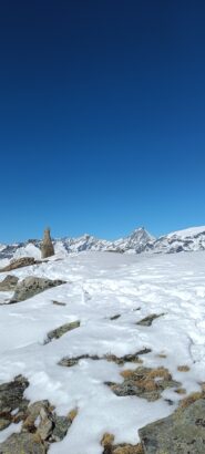 La vetta con vista sul Cervino