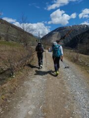 Rientro a San Bernolfo lungo la strada 
