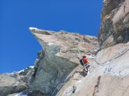 Technical section of normal route with chains