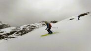A metà discesa neve ancor migliore