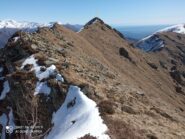 cresta verso la Cima della Via