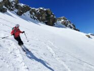 Tratto di farina pressata sotto il Colle Ovest