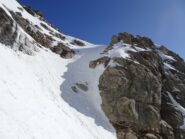 il traverso verso il colletto