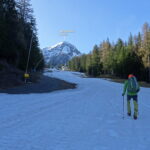 Risalita delle piste chiuse da ieri.