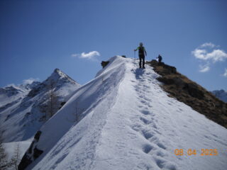 salendo l'ultimo tratto