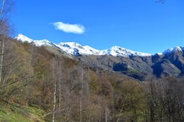 Le cime alla testata della Valle di Ribordone.
