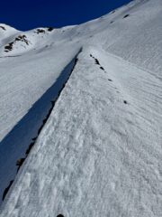 Piano di scorrimento delle ex miniere che punta al colle del Beth.