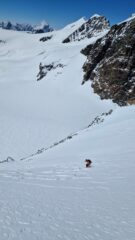 Lower part of west face before the couloir section