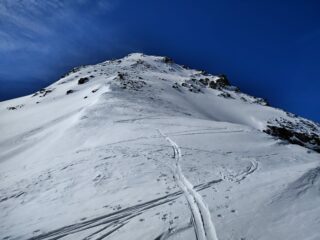 Prima parte del pendio dal colle
