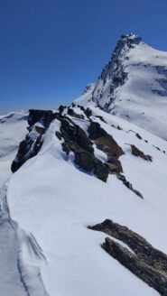 Punta Fourà vista salendo alla cima della Seiva