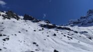 a sx l'anticima, al centro il colle nord e a dx la Testa Grigia 