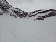 Verso il canale, tutto tracciato fino all'uscita