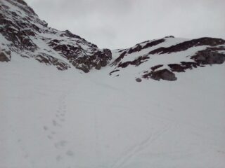 Verso il canale, tutto tracciato fino all'uscita