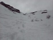 Pendio finale oltre la strettoia