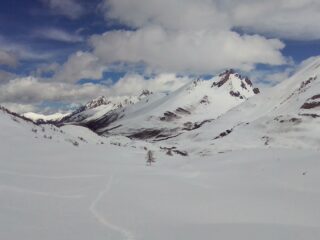 Tornando sull'altipiano e vista verso il Bec du Lievre