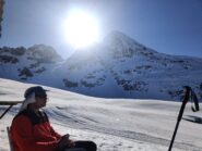 A sinistra il canale di salita