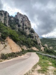 Vista della parete dalla strada