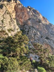 Verso l'attacco della via