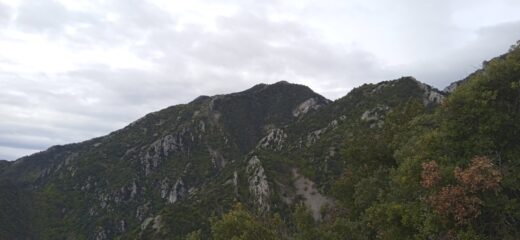 Il Monte Grammondo durante la salita 