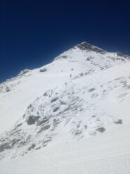 Discesa dalla vetta del Tambo