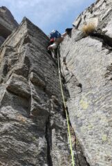 ultimo tirello per guadagnare la seconda cengia