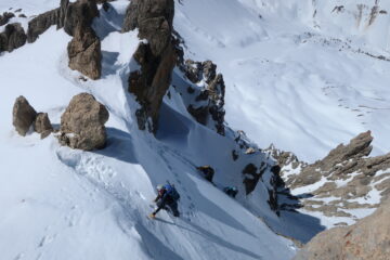 Appena prima dell'uscita di dx