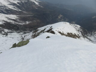 Dalla cima sguardo sullo spallone