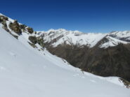 Il traverso q. 2700 per tornare verso il Bric Rutund