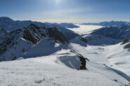 il col des Angroniettes da dove ho lasciato gli sci