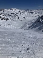 La discesa dal bivacco