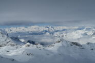 vista dalla terrazza del Rifugio Guide del Cervino