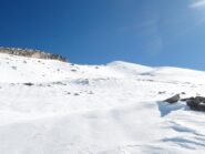 La cima come appare dai pendii ancora da salire