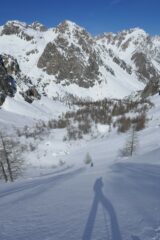 Un tratto ripido fuori dal bosco