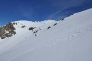 L'ultimo pendio per arrivare al colle