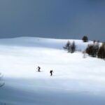 Salendo a fianco della Ts. Rocher Rouge