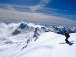 Ottima neve primaverile dalla cima